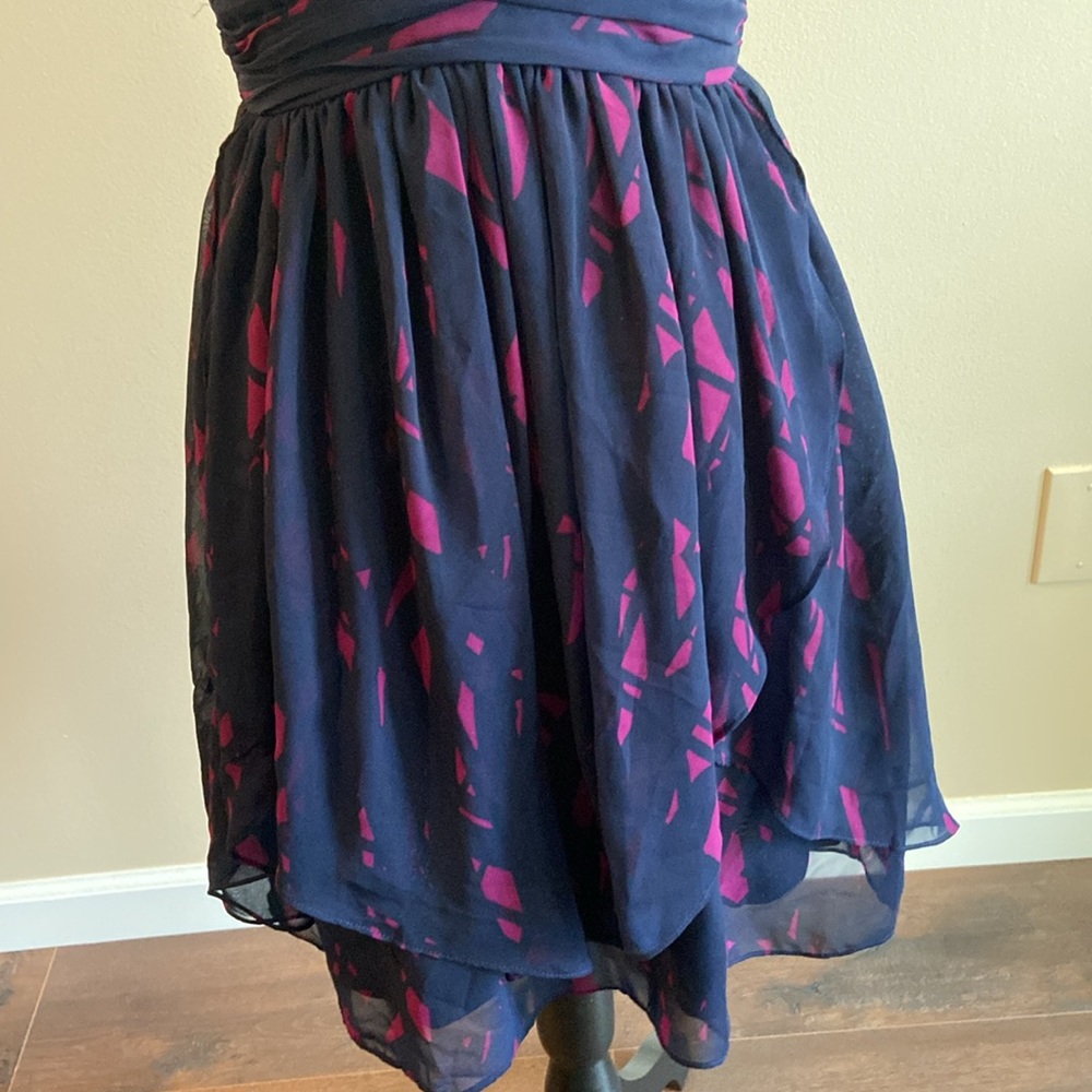 Bcbgeneration Fully Lined Leaf Skirted Dress Size… - image 3
